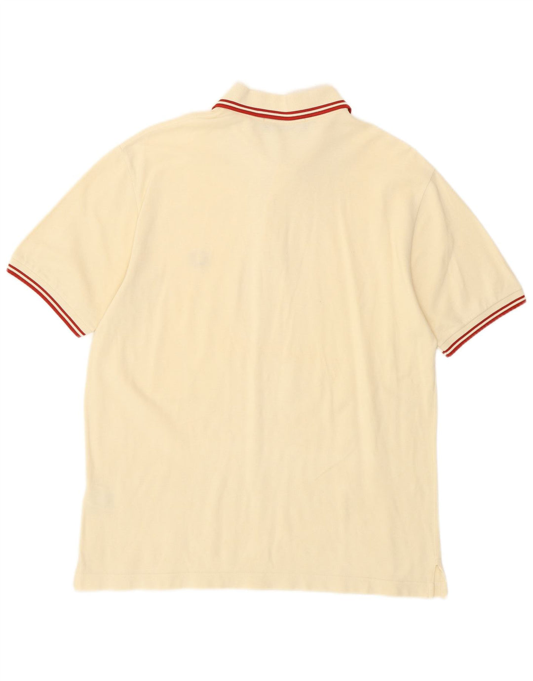 Fred Perry Polo Homme Petit Blanc Cassé Coton