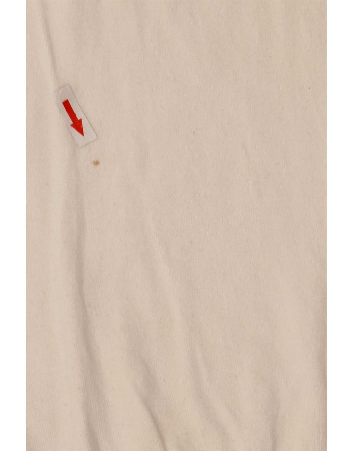 Zara Pull Col Rond Homme Blanc Moyen Viscose