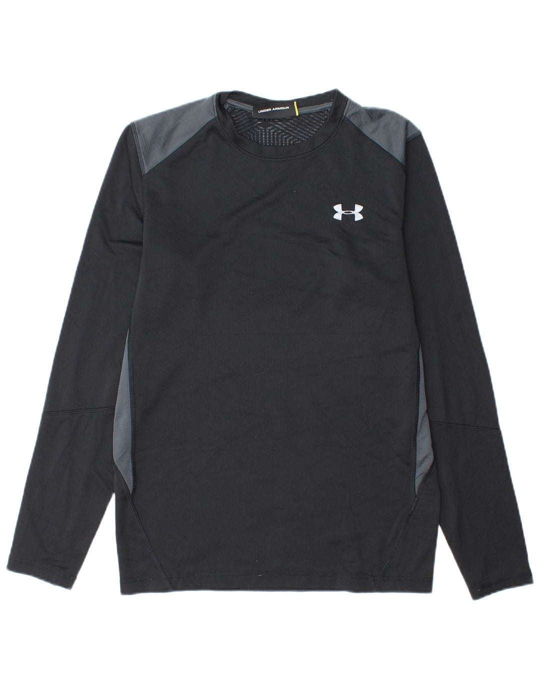 UNDER ARMOUR Haut à manches longues pour homme Small Noir Colourblock Polyester