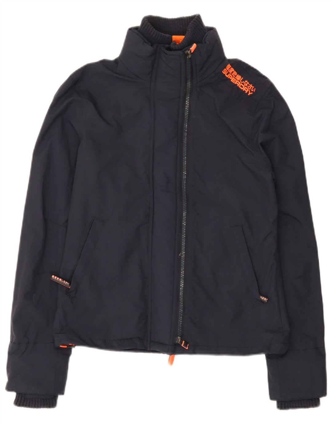 Superdry Veste de pluie The Windcheater Graphic pour femme UK 12 Bleu marine moyen