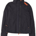 Superdry Veste de pluie The Windcheater Graphic pour femme UK 12 Bleu marine moyen