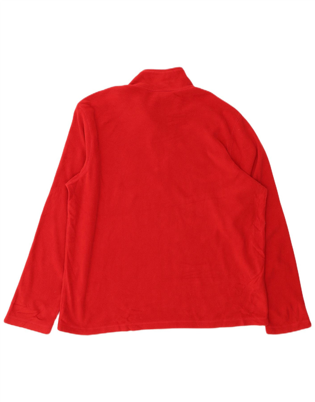 EDDIE BAUER Pull Polaire Col Zippé Homme XL Rouge Polyester