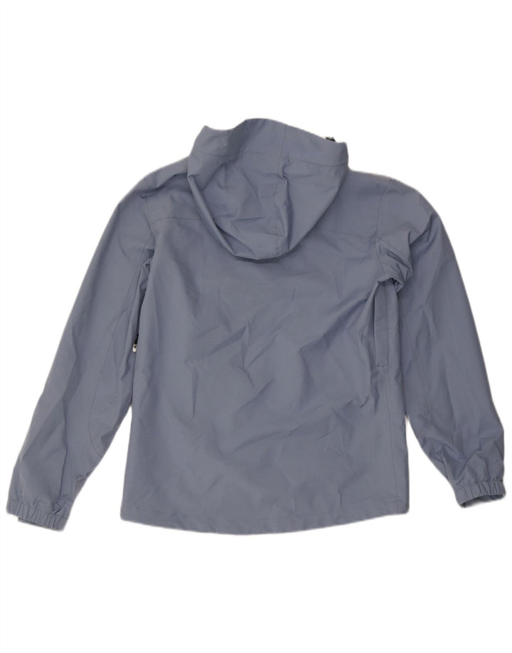 Kappa Veste de pluie à capuche pour femme UK 14 Large Bleu Polyester
