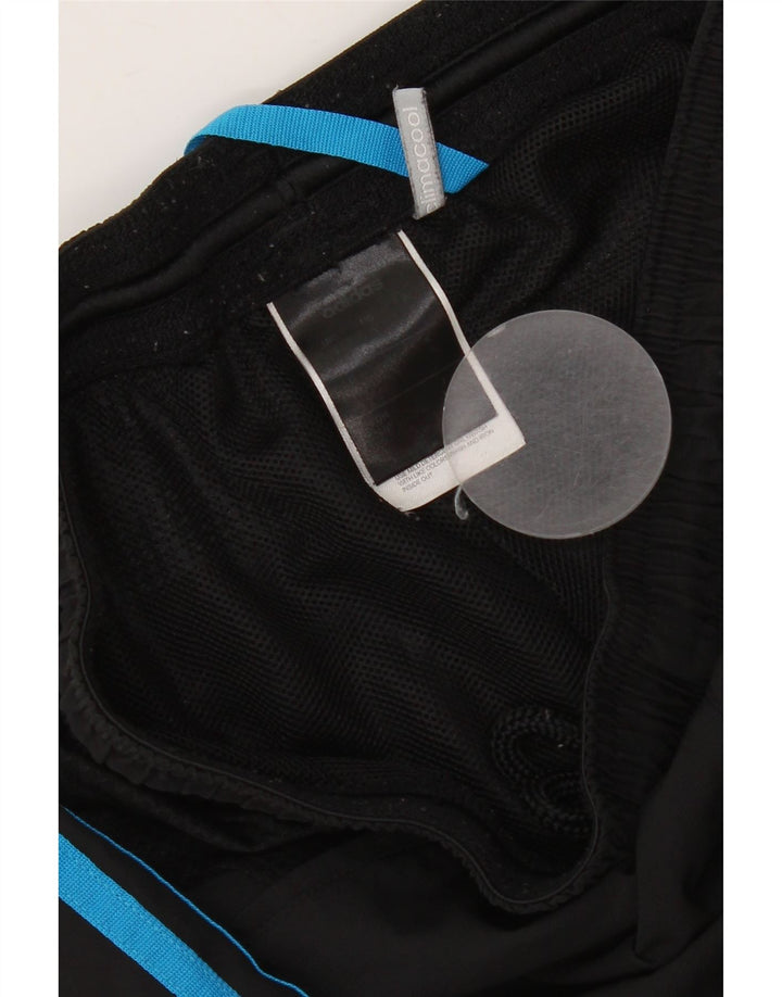 ADIDAS Short de sport Climacool pour hommes, petit, noir, polyester