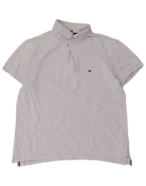 Tommy Hilfiger Polo Homme Bleu Moyen En Coton À Pois