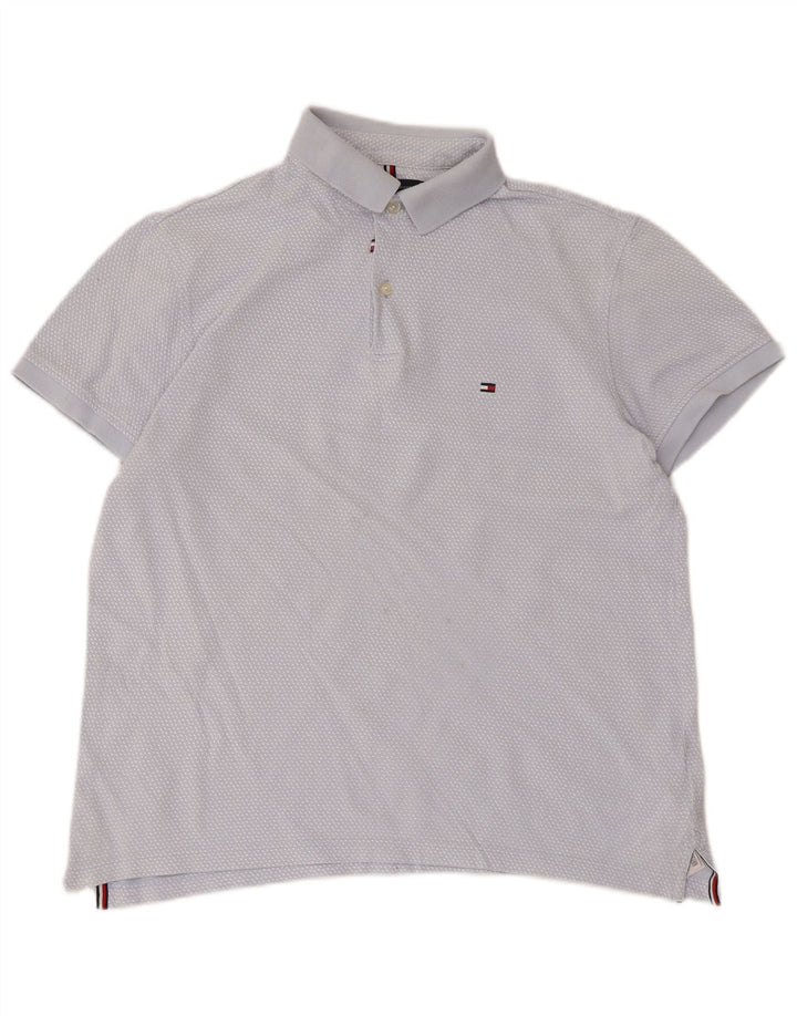 Tommy Hilfiger Polo Homme Bleu Moyen En Coton À Pois