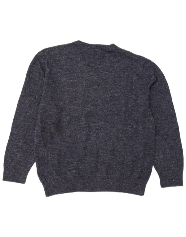 Nautica Pull Col V Homme XL Bleu Marine Moucheté Coton
