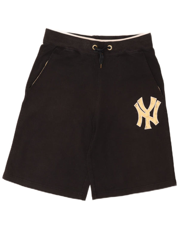 Majestic Short de Sport Graphique New York Yankees Homme Petit Noir Coton