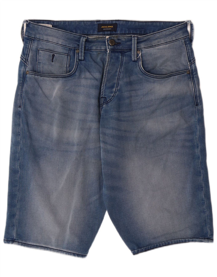 JACK & JONES Short en Jean Homme Medium W32 Bleu Coton