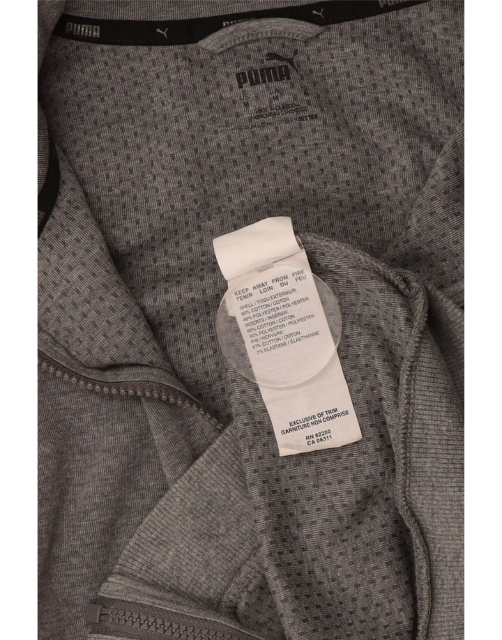PUMA Veste de Survêtement Homme Gris Moyen Colourblock Cotton