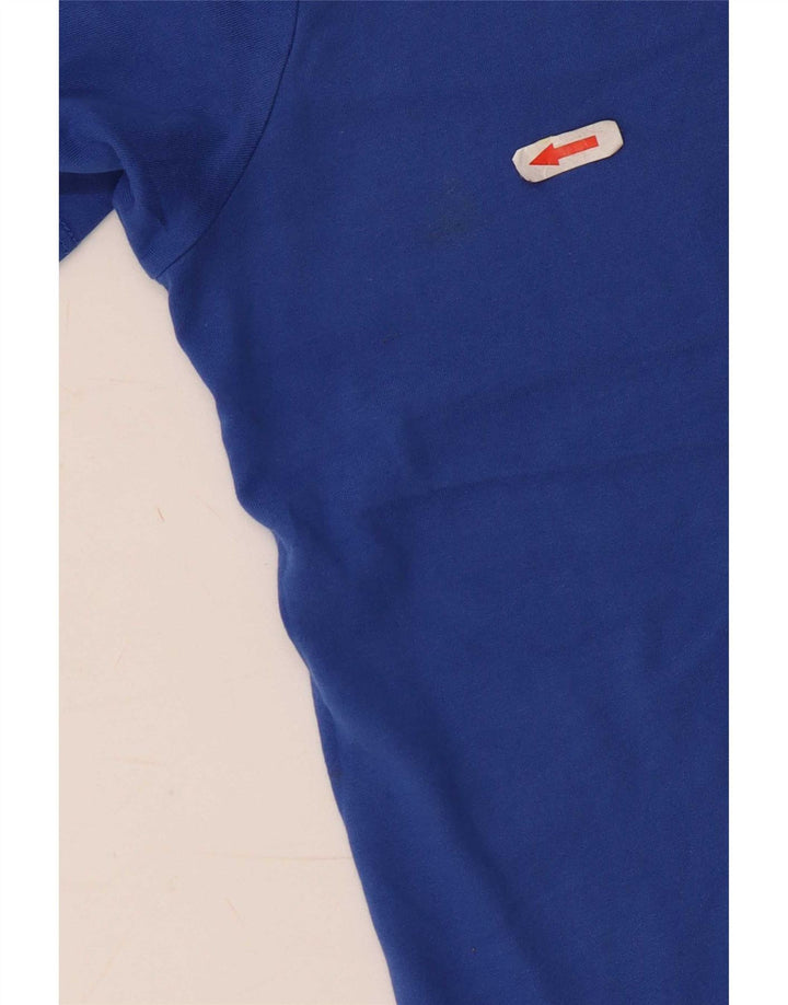 Nike Homme Dri Fit T-Shirt Haut Bleu Moyen Coton