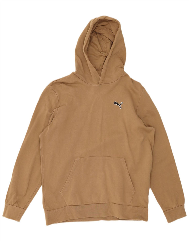 PUMA Pull à capuche pour homme Beige moyen