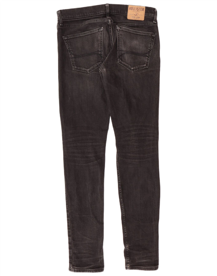 HOLLISTER Jean Skinny Homme W32 L34 Noir Coton