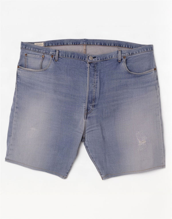 Levi's Short en Jean 501 Distressed Homme W50 4XL Bleu