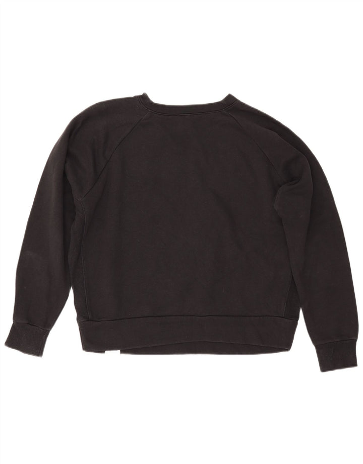 REEBOK Sweat-shirt graphique pour femme UK 44 en coton noir moyen