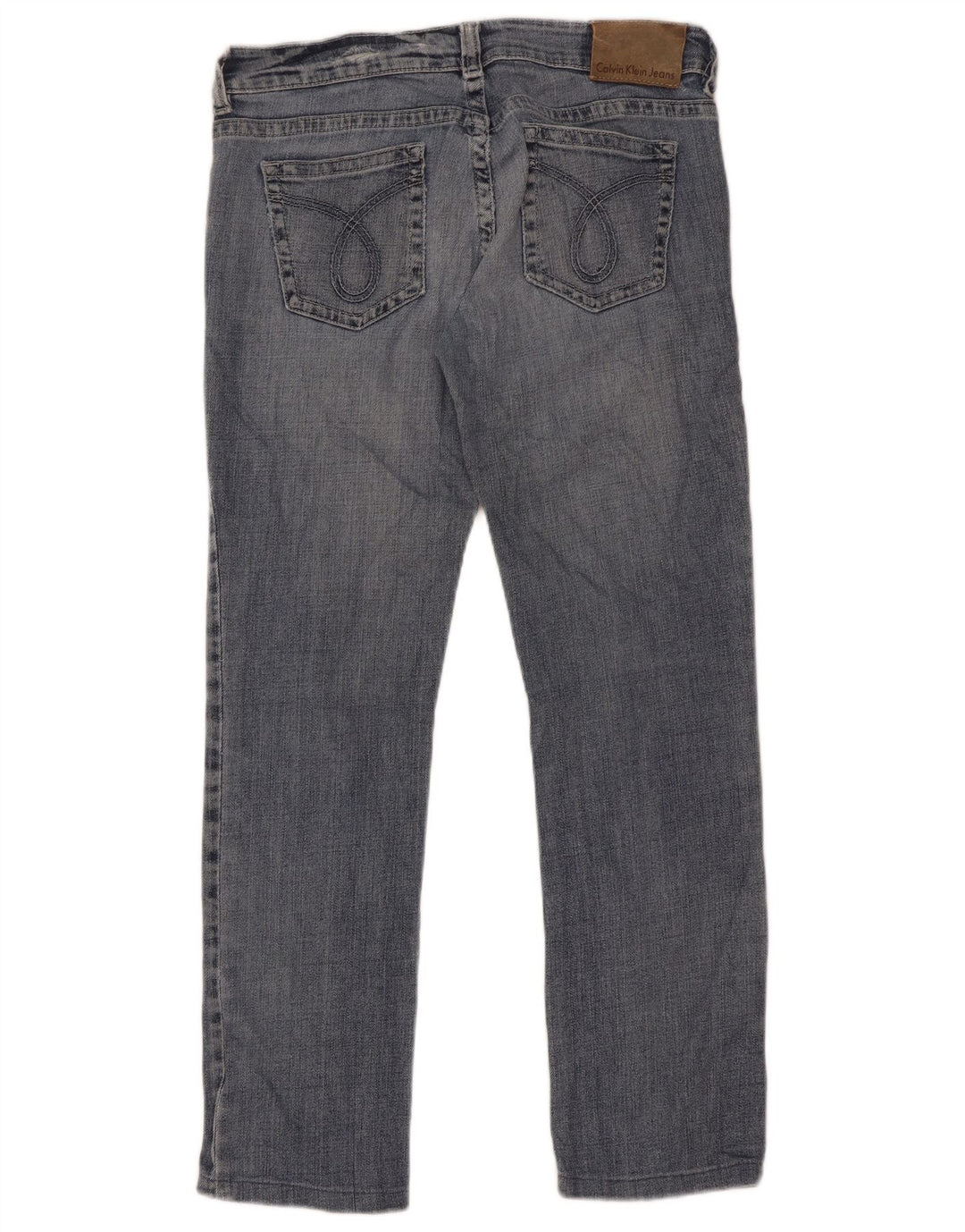 Calvin Klein Jean droit W30 L28 femme bleu