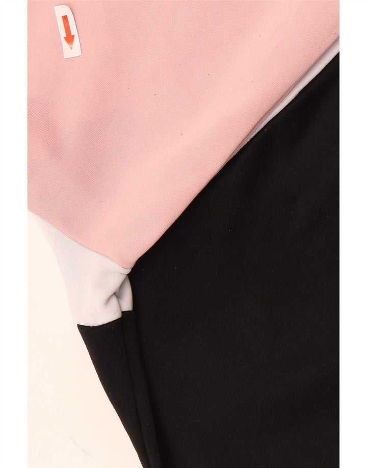 Fila Veste de survêtement graphique pour femme UK 14 Rose moyen Colourblock