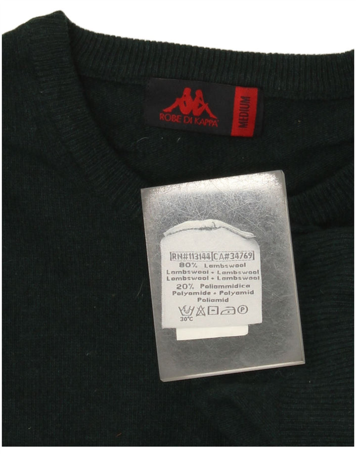 Kappa Pull Col Ras du Cou Homme Vert Moyen Laine d'Agneau