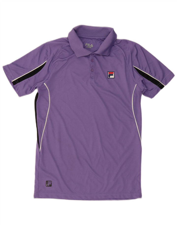 FILA Polo Homme Petit Violet Colourblock Polyester