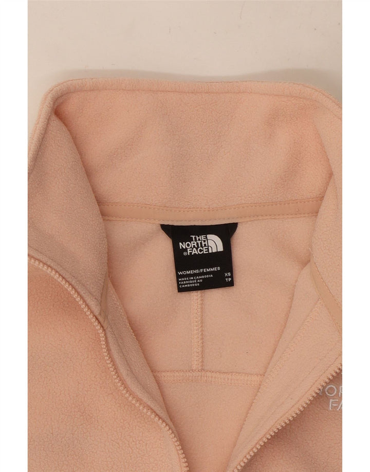 THE NORTH FACE Pull polaire surdimensionné à col zippé pour femme UK 6 XS Rose