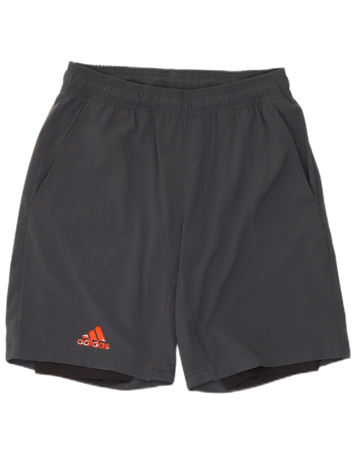 Adidas Short de Sport Climacool Homme Gris Moyen Polyester
