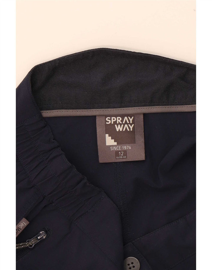 Sprayway Short Cargo Femme UK 12 Moyen W32 Bleu Marine Polyamide