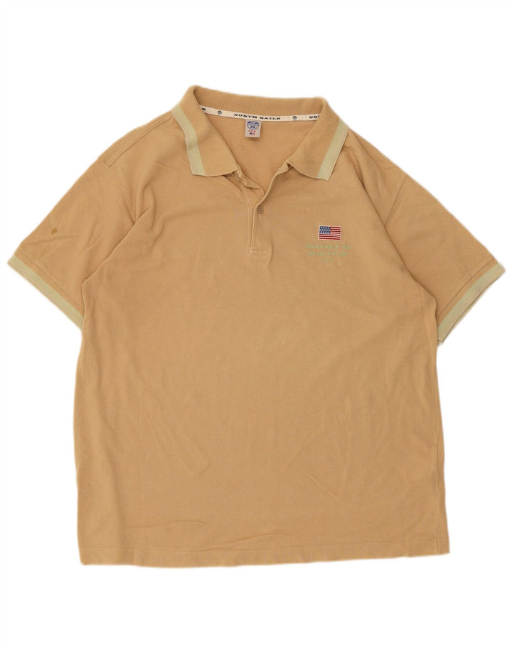 North Sails Polo Homme Coton Beige Moyen