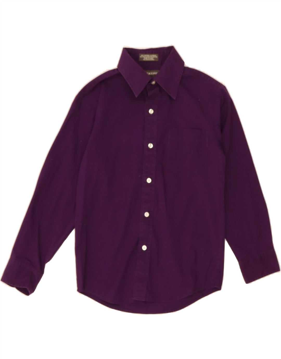 DOCKERS Boys Shirt 7-8 Years Purple Cotton Vintage Dockers and Second-Hand Dockers from Messina Hembry 