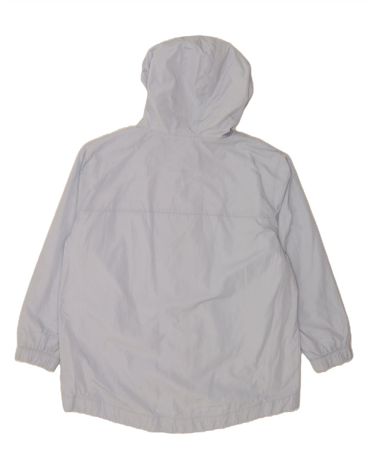 DKNY Womens Oversized Hooded Rain Jacket UK 16 Large Blue Polyester Vintage Dkny and Second-Hand Dkny from Messina Hembry 