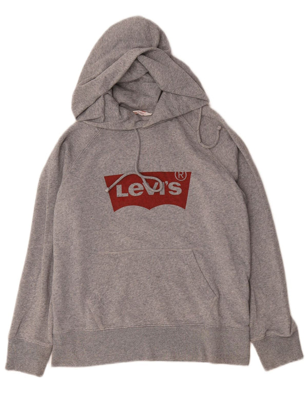 Levi's Graphic Hoodie Jumper XS Homme Gris Moucheté Coton
