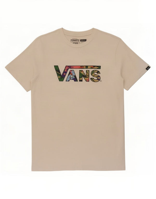 Vans Boys Graphic T-Shirt Top 12-13 ans Grand Blanc Coton