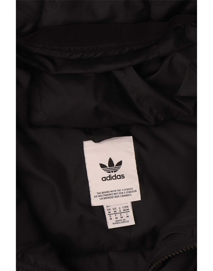 Adidas Veste rembourrée à capuche pour homme en polyester noir moyen