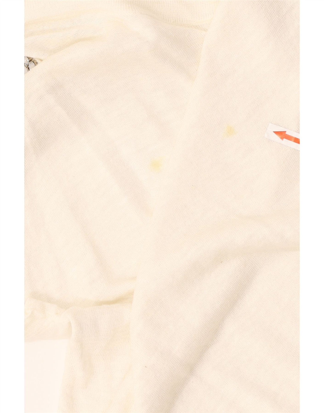 Patrizia Pepe Haut surdimensionné à épaules dénudées pour femme US 2 XS Blanc Lin