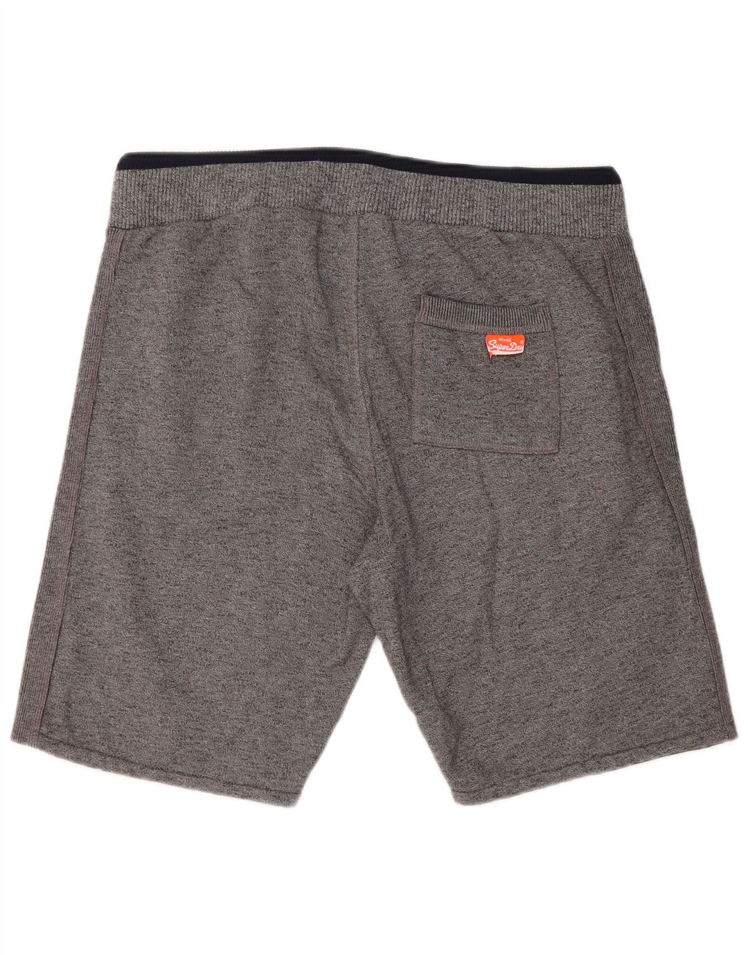 SUPERDRY Short de Sport Coupe Slim Homme Gris Coton