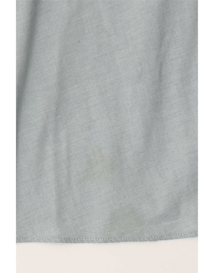 Dkny Chemise cintrée pour homme Taille 17 XL Bleu