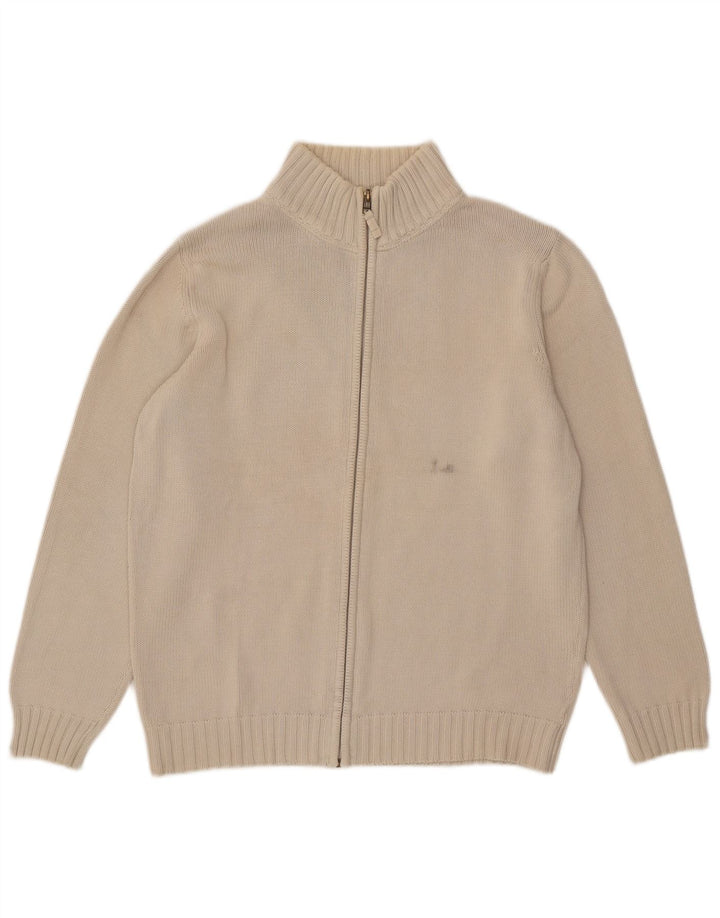 Zara Cardigan Pull Large Blanc Cassé Homme