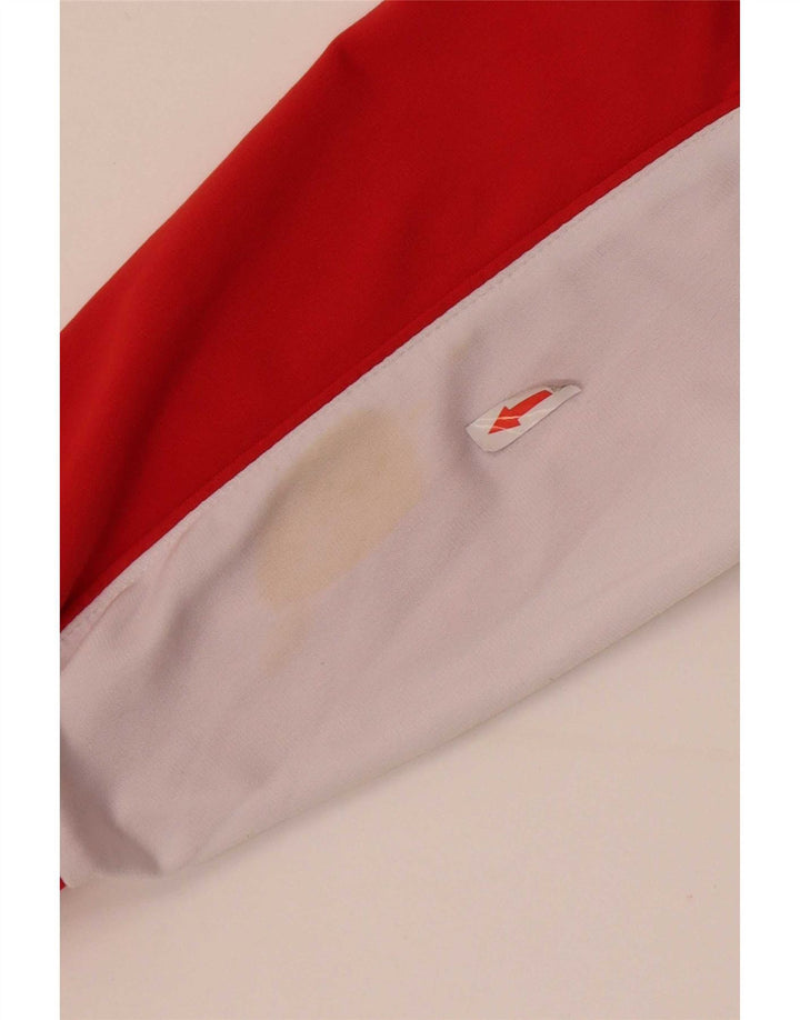 Asics Veste de Survêtement Graphique Homme Rouge Moyen Polyester Colorblock