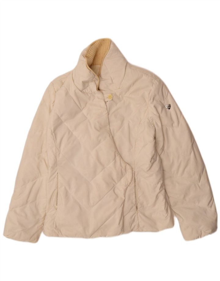 Post Card Veste matelassée pour femme UK 10 Small Blanc Polyamide