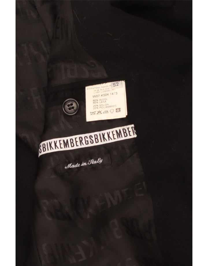 Bikkembergs Manteau Homme IT 52 XL Laine Noir