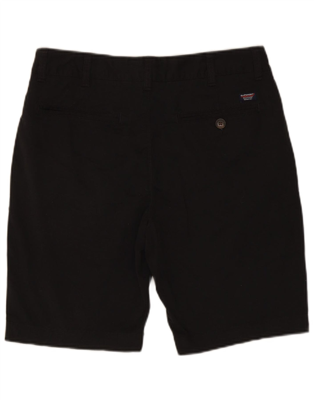SUPERDRY Short Chino Homme W32 Coton Noir Moyen