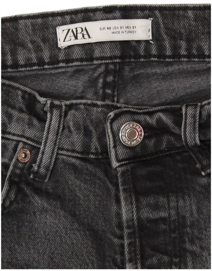 Zara Jean droit femme EU 40 Medium W30 L27 coton gris