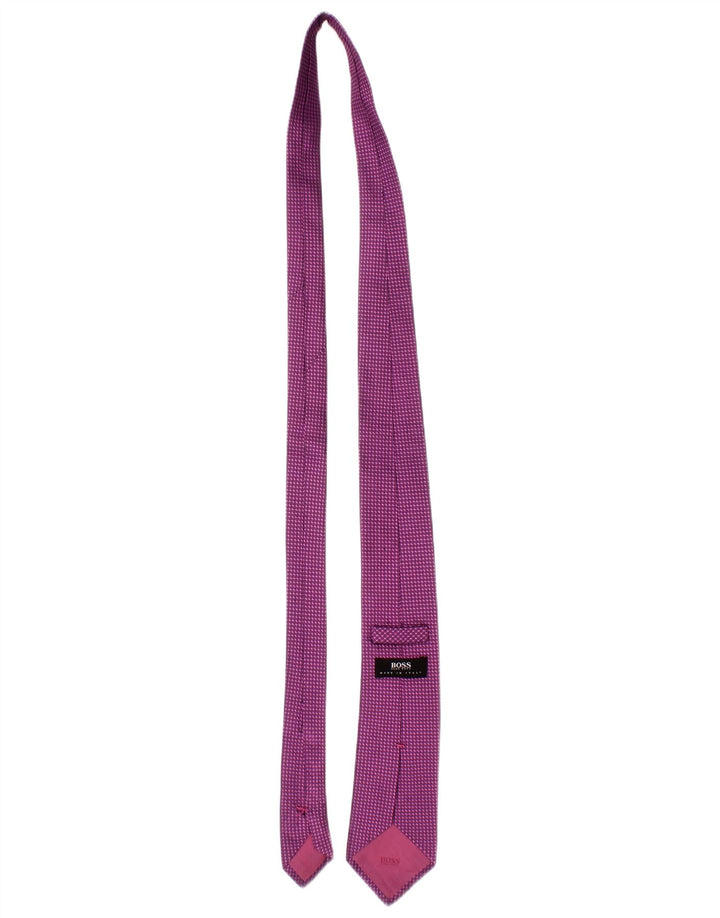 Hugo Boss Cravate pour homme Taille unique Violet tacheté classique