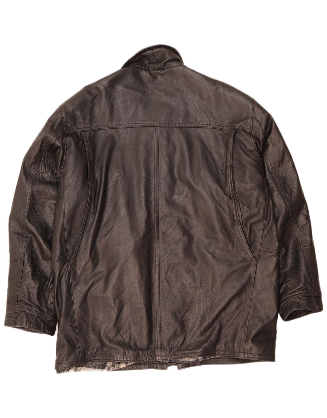 Gianfranco Ferre Veste en cuir pour homme UK 42 XL Cuir noir