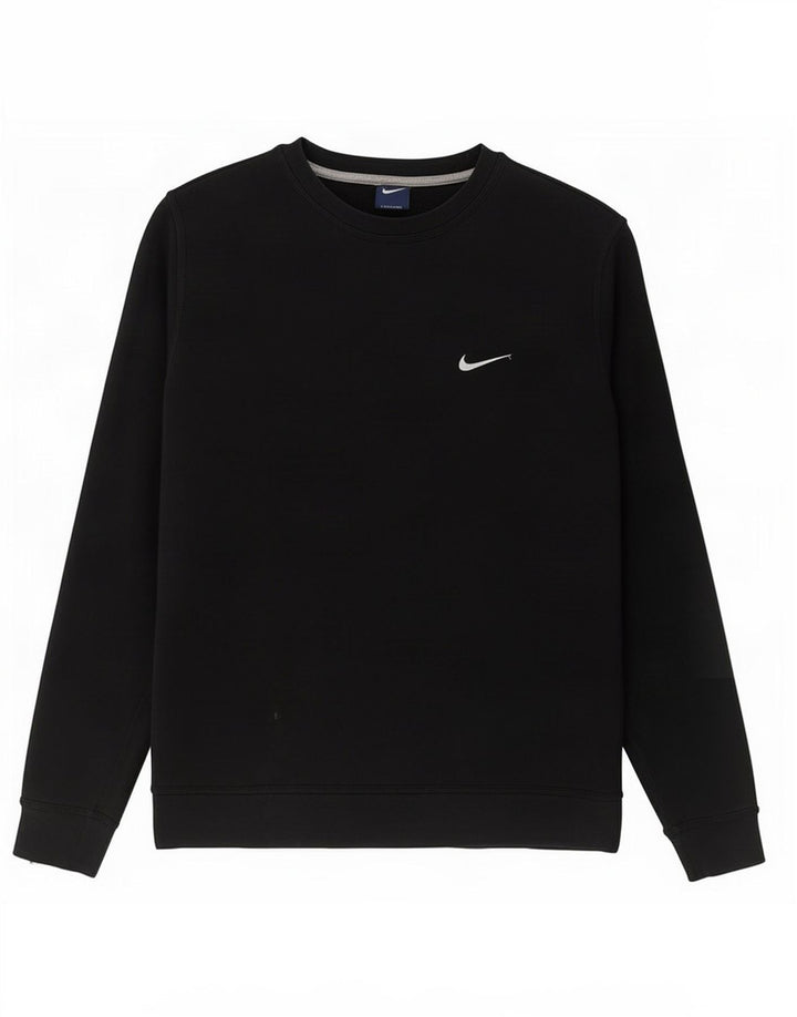 Nike Sweat-shirt pour homme en coton noir Taille L