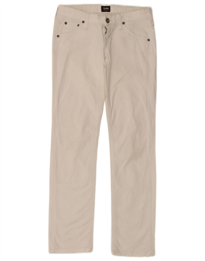 LEE Jean droit femme W26 L33 coton blanc