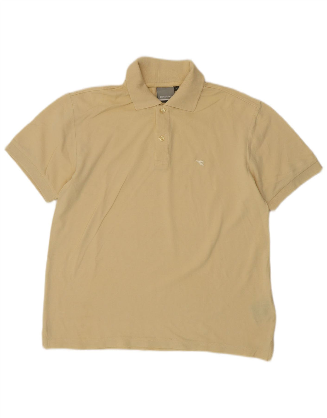 DIADORA Polo Homme Jaune Moyen Coton