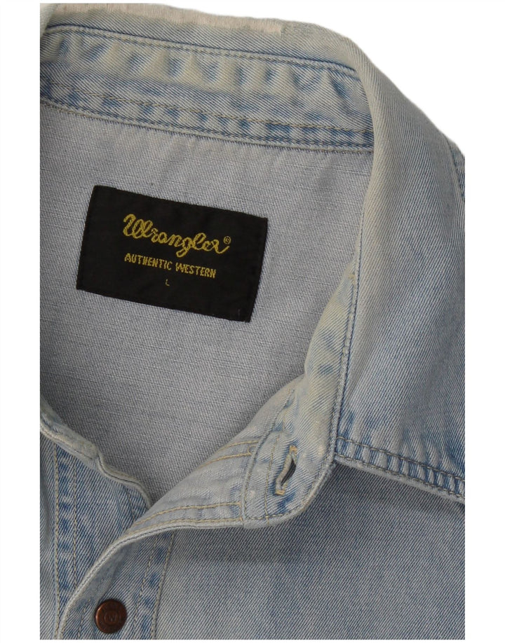 WRANGLER Chemise en Jean Homme Grand Bleu
