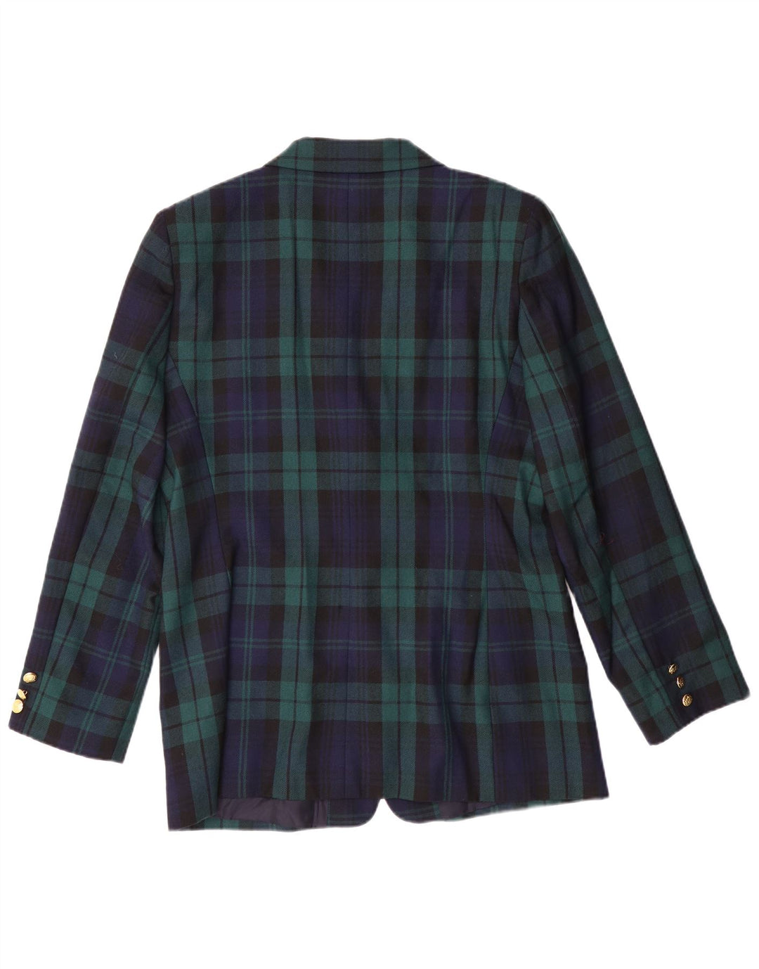 LUISA SPAGNOLI Veste Blazer Femme IT 46 Grand Vert Plaid Classique