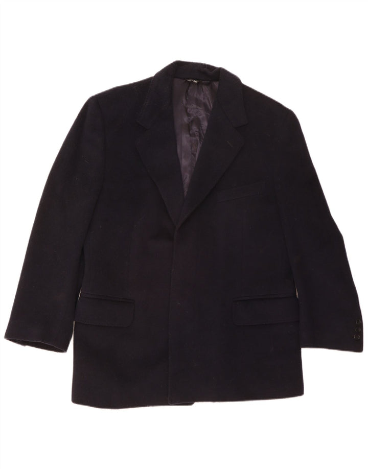 San Remo Veste Blazer Homme UK 36 Petite Laine Bleu Marine