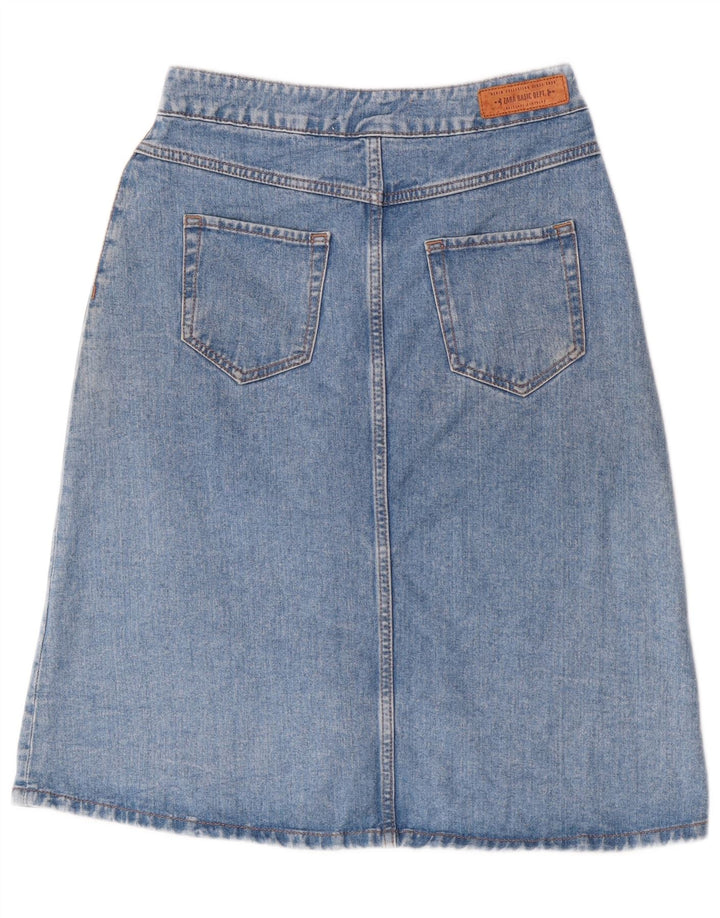 Zara Femme Jupe En Jean Petit W28 Bleu